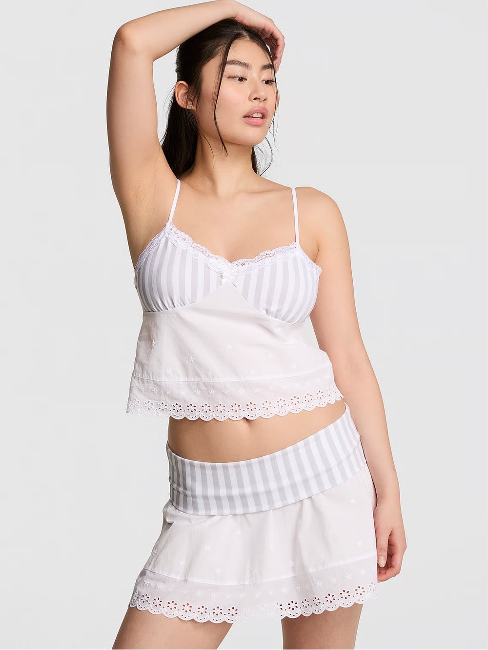 PINK BY FRANKIES BIKINIS
AMELIA KNIT AND POPLIN
TANK sz-Xs